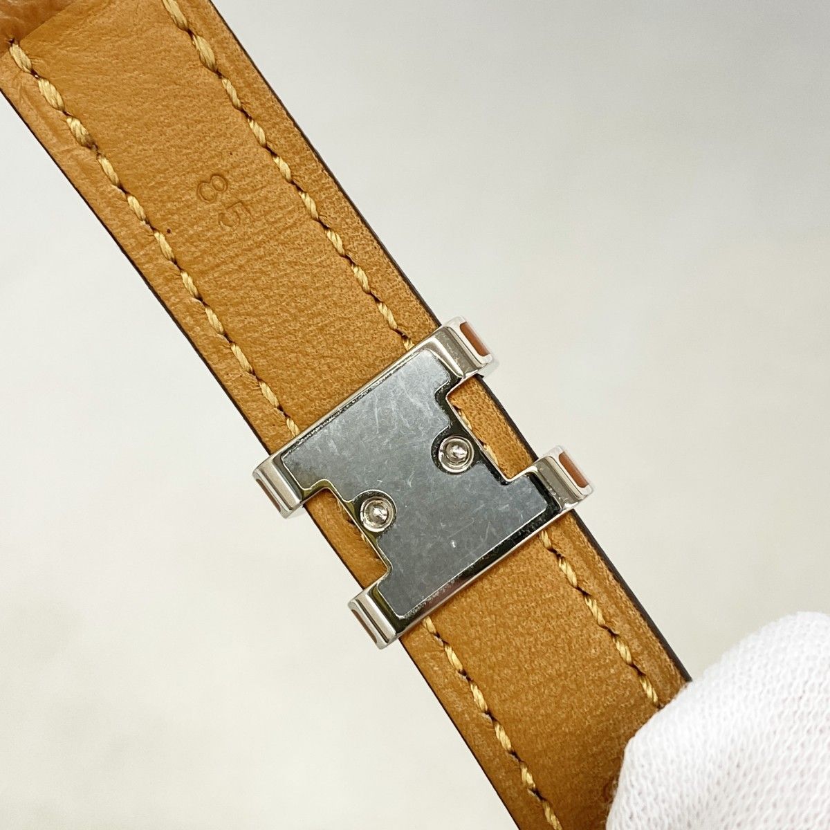 Hermes Belt Pop Veau Epsom Gold Silver — view 5