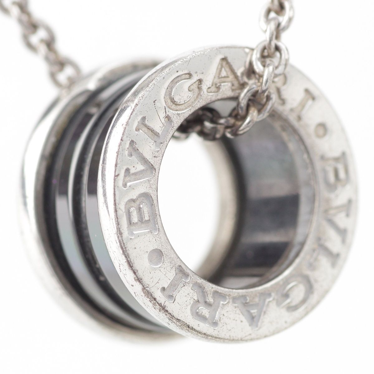 Bvlgari B-zero One Charity Edition Black Ceramic Pendant Silver — view 4