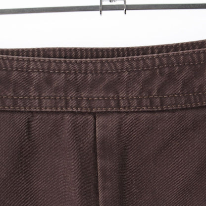 Chanel Cotton CC Logo Flare Pants Brown 38 — view 6