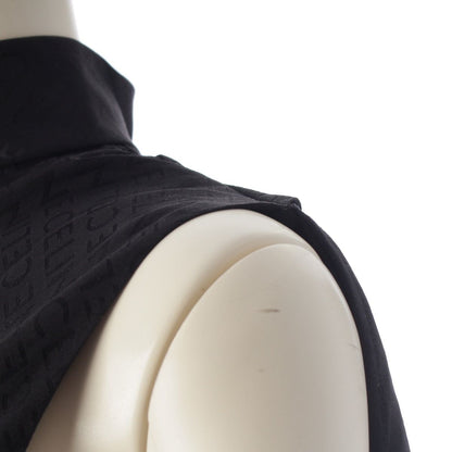 Celine Silk Logo Jacquard Dress Top Black 34 — view 6