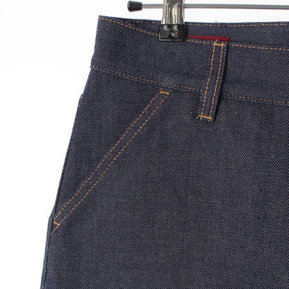 Gucci Denim Slit Skirt Indigo 40 — view 3