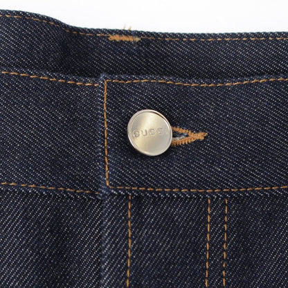 Gucci Denim Slit Skirt Indigo 40 — view 4
