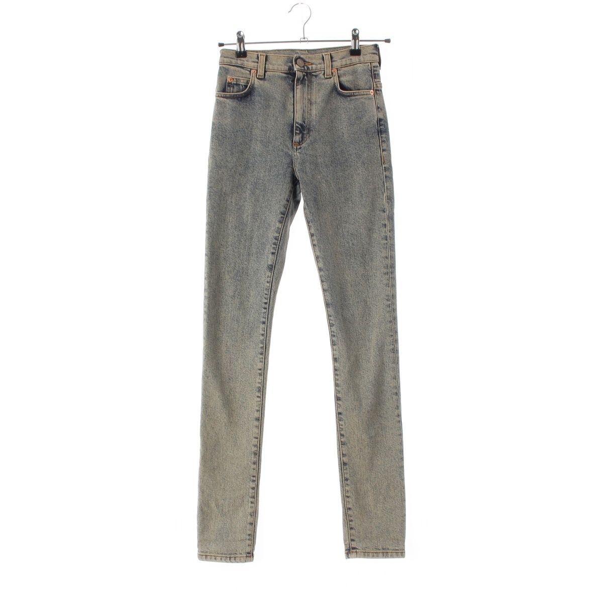 Gucci Denim Back Logo Skinny Pants Blue 22