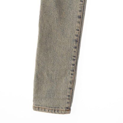 Gucci Denim Back Logo Skinny Pants Blue 22 — view 4