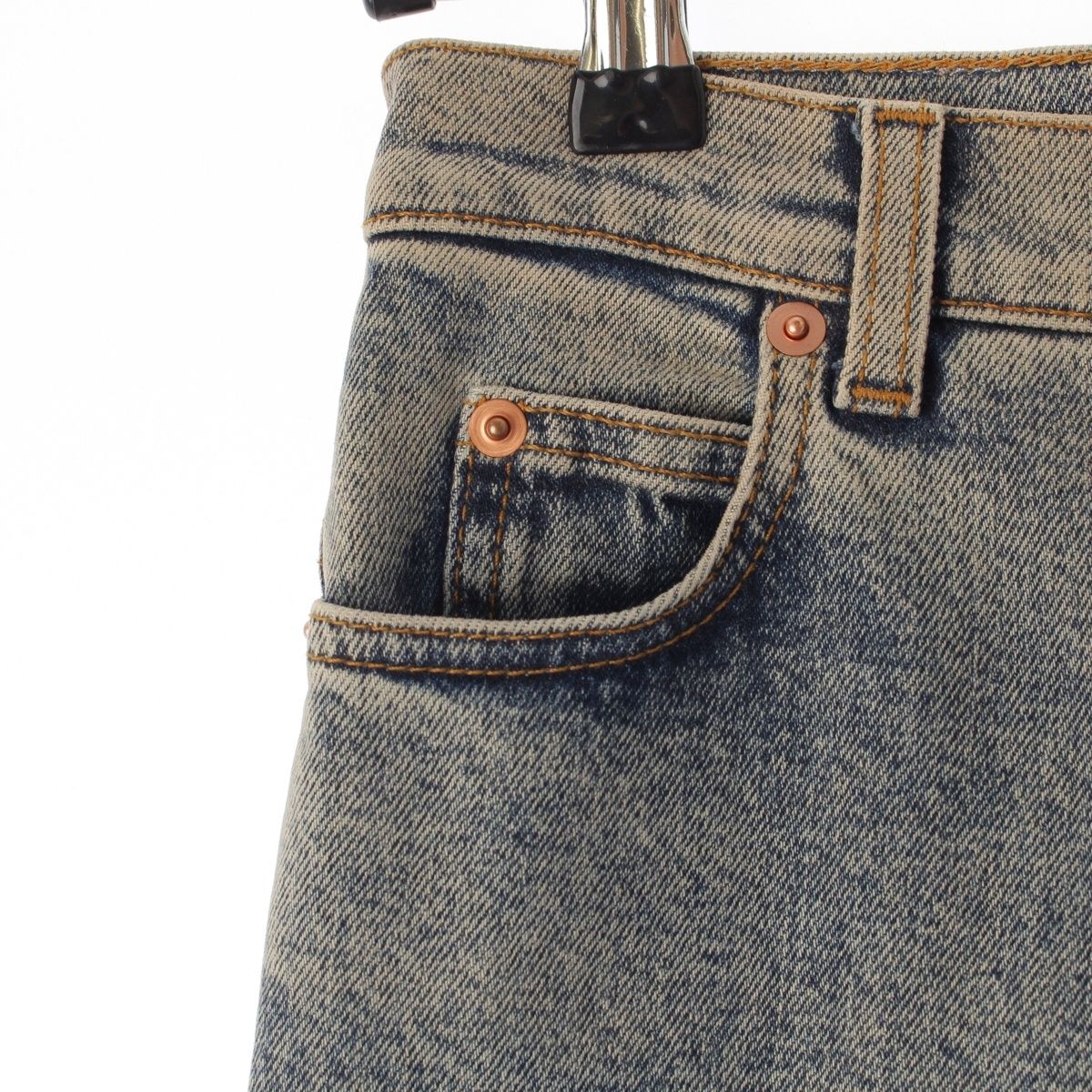 Gucci Denim Back Logo Skinny Pants Blue 22 — view 8