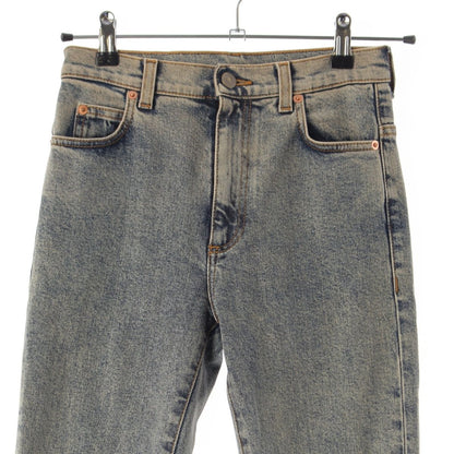 Gucci Denim Back Logo Skinny Pants Blue 22 — view 3