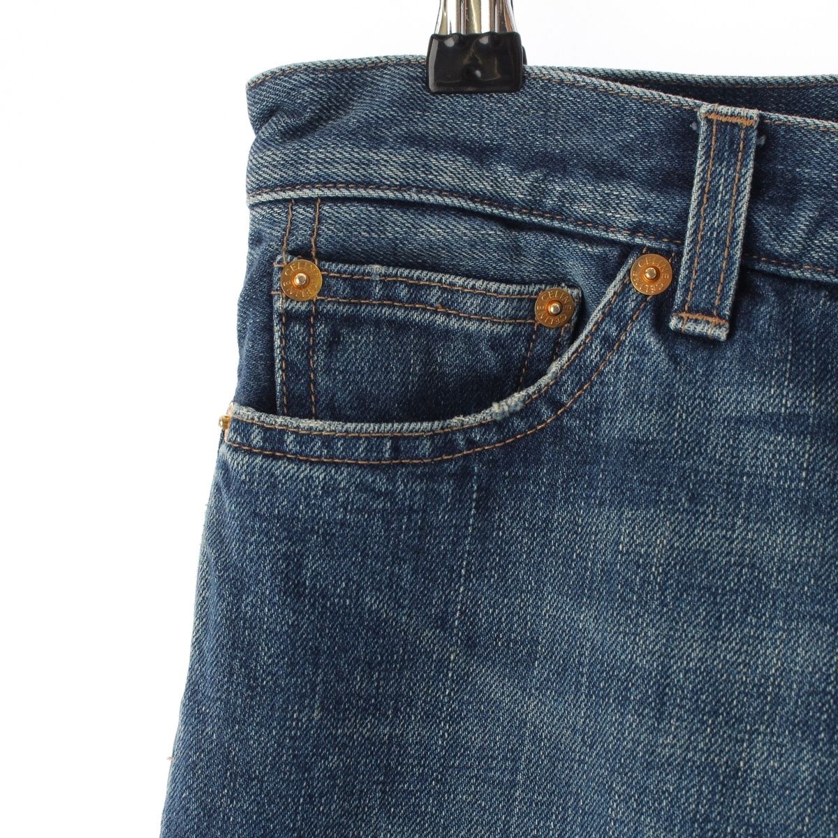 Celine Phoebe Philo Era Long Button Skinny Denim Pants 2 Blue 34 — view 7