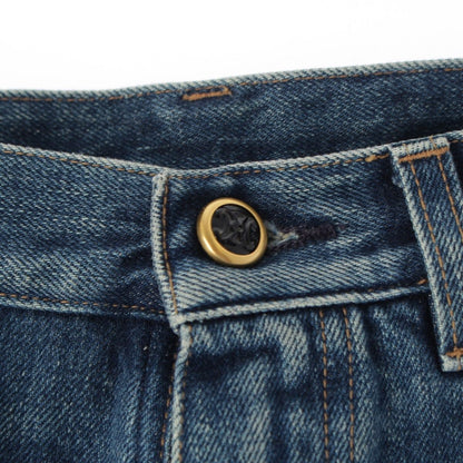 Celine Phoebe Philo Era Long Button Skinny Denim Pants 2 Blue 34 — view 6