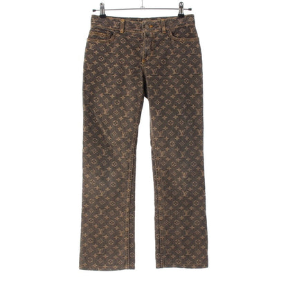 Louis Vuitton Monogram Jeans Denim Pants Brown 36