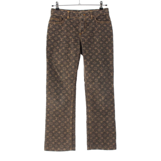 Louis Vuitton Monogram Jeans Denim Pants Brown 36