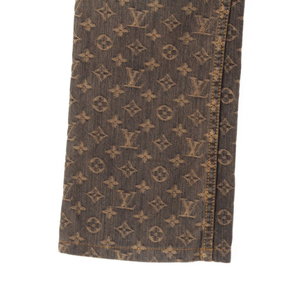 Louis Vuitton Monogram Jeans Denim Pants Brown 36 — view 5