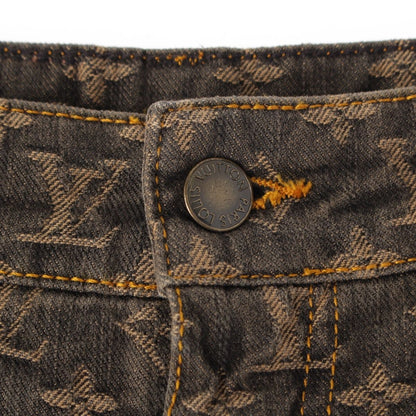 Louis Vuitton Monogram Jeans Denim Pants Brown 36 — view 6