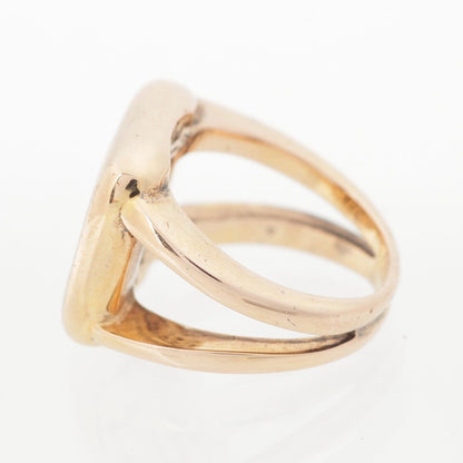 Hermes Bijouterie Fantaisie Corozo Ring Gold — view 3
