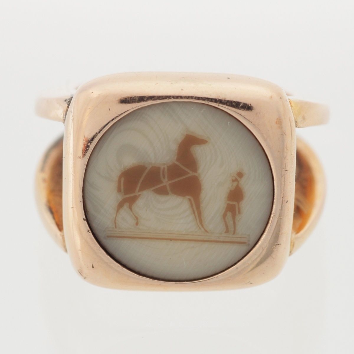 Hermes Bijouterie Fantaisie Corozo Ring Gold — view 2