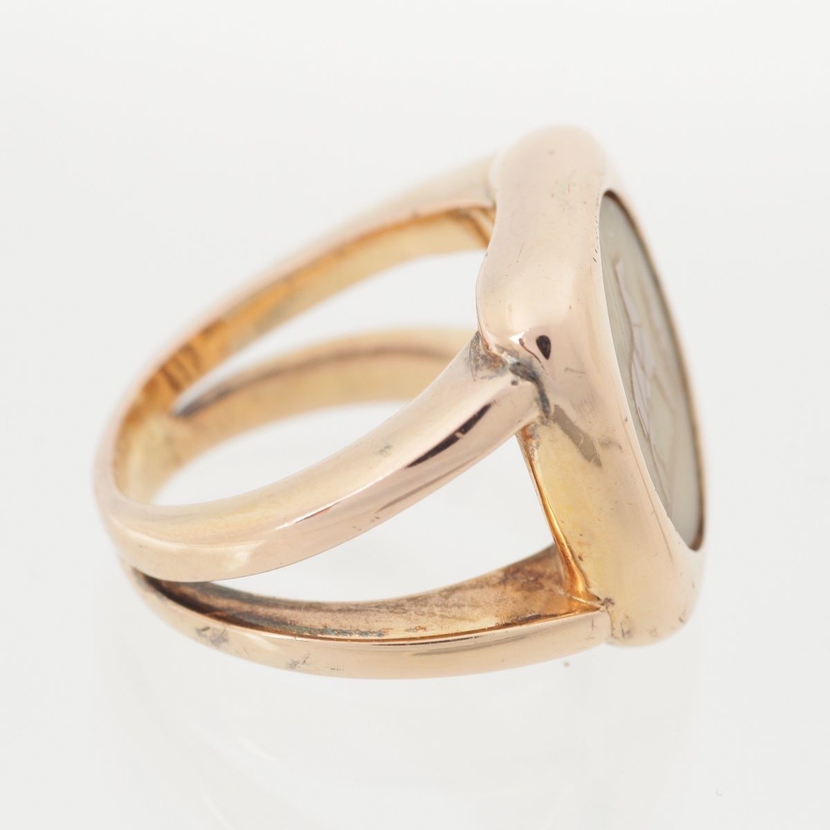 Hermes Bijouterie Fantaisie Corozo Ring Gold — view 5