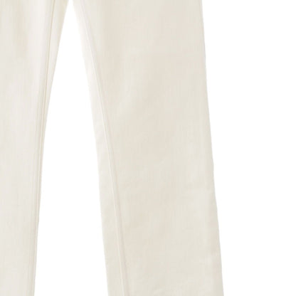 Fendi Cotton Logo Denim Pants 21 White 38 — view 4
