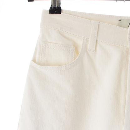 Fendi Cotton Logo Denim Pants 21 White 38 — view 8