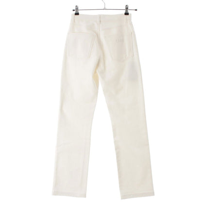 Fendi Cotton Logo Denim Pants 21 White 38 — view 2