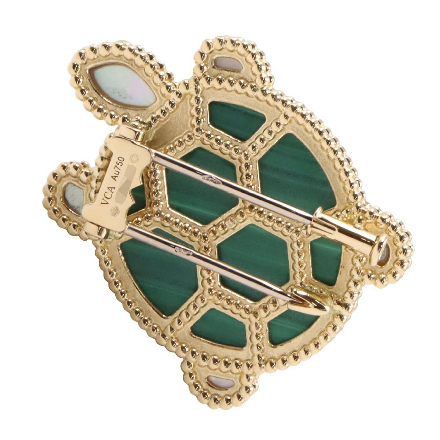 Van Cleef & Arpels Brooch Lucky Animals Turtle Malachite 18k — view 3