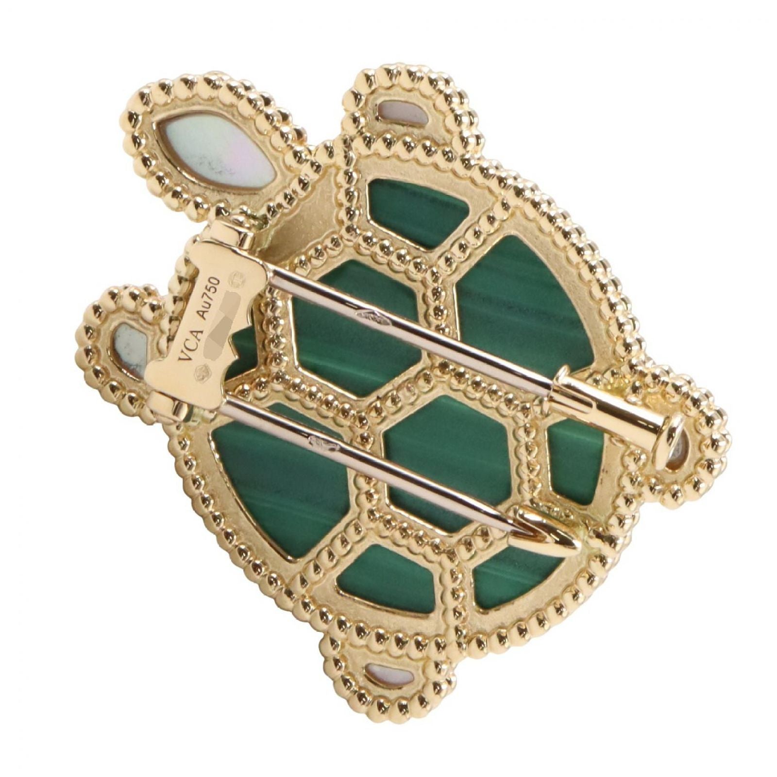 Van Cleef & Arpels Brooch Lucky Animals Turtle Malachite 18k — view 3