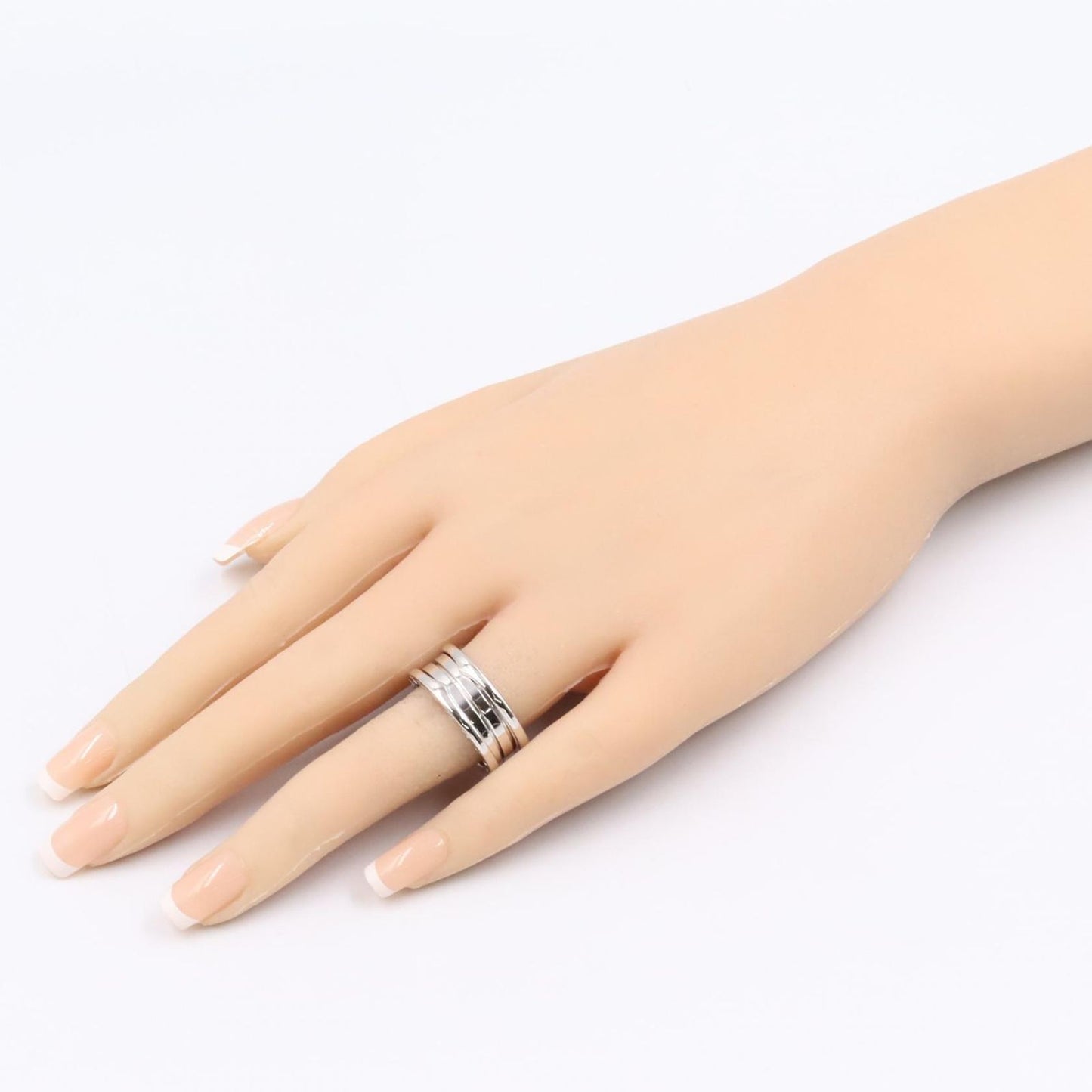 Bvlgari Ring 18k White Gold Band — view 7