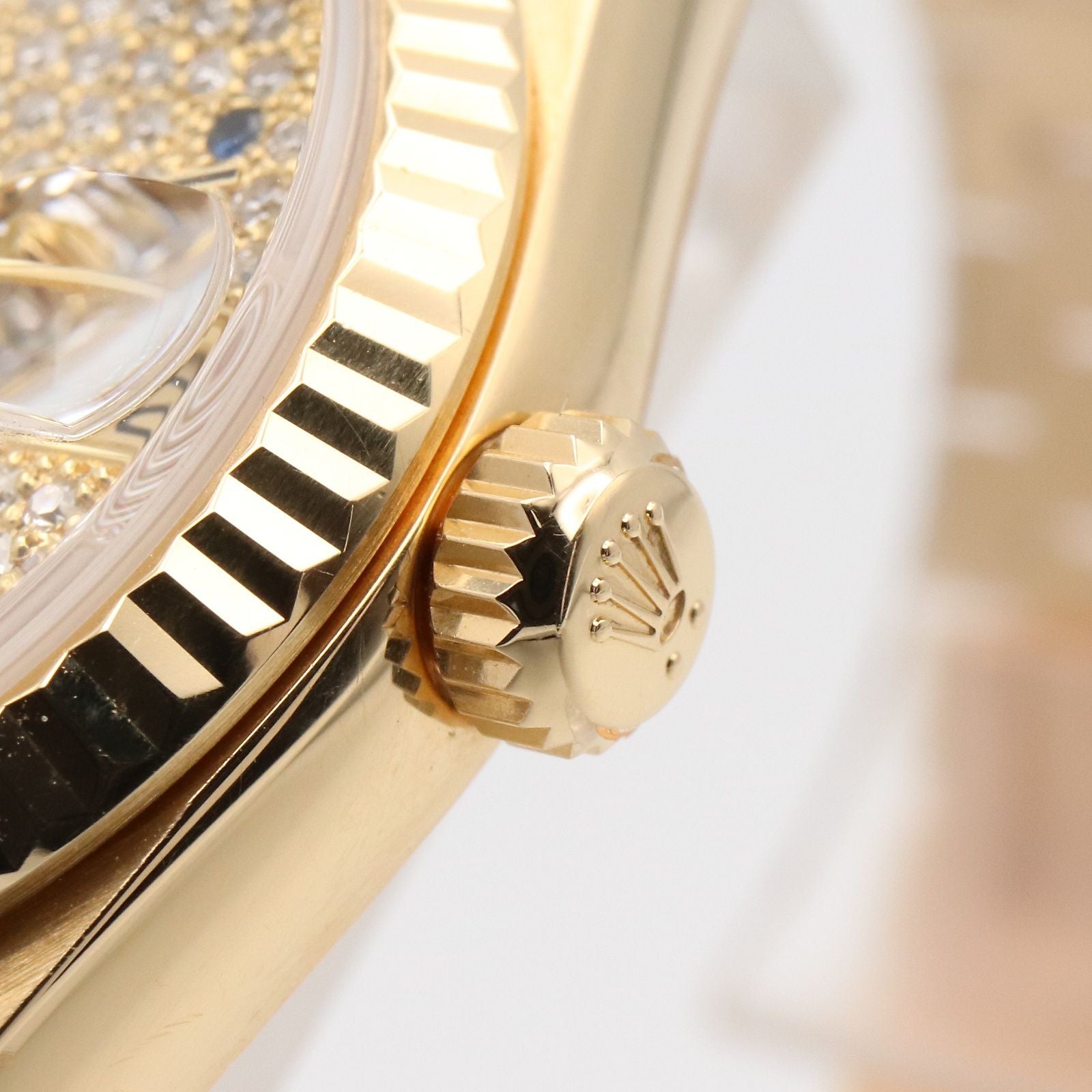 Rolex Watch Datejust Pave Diamond Saffiano L Number 18k — view 6