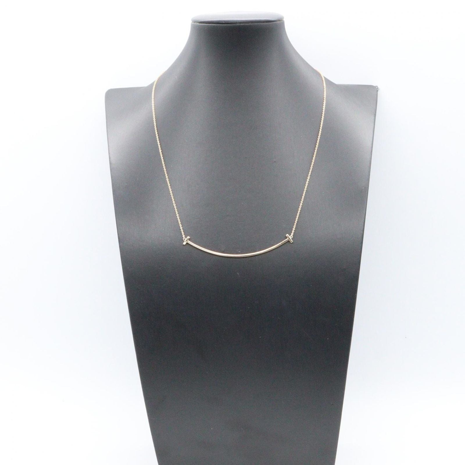 Tiffany & Co Necklace T Smile Large 40.5 45.5 cm 18k Pink Gold — view 5