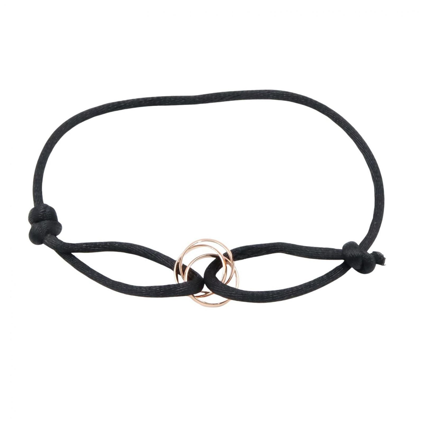 Cartier Bracelet Trinity Cord 22 cm 18k Pink Gold