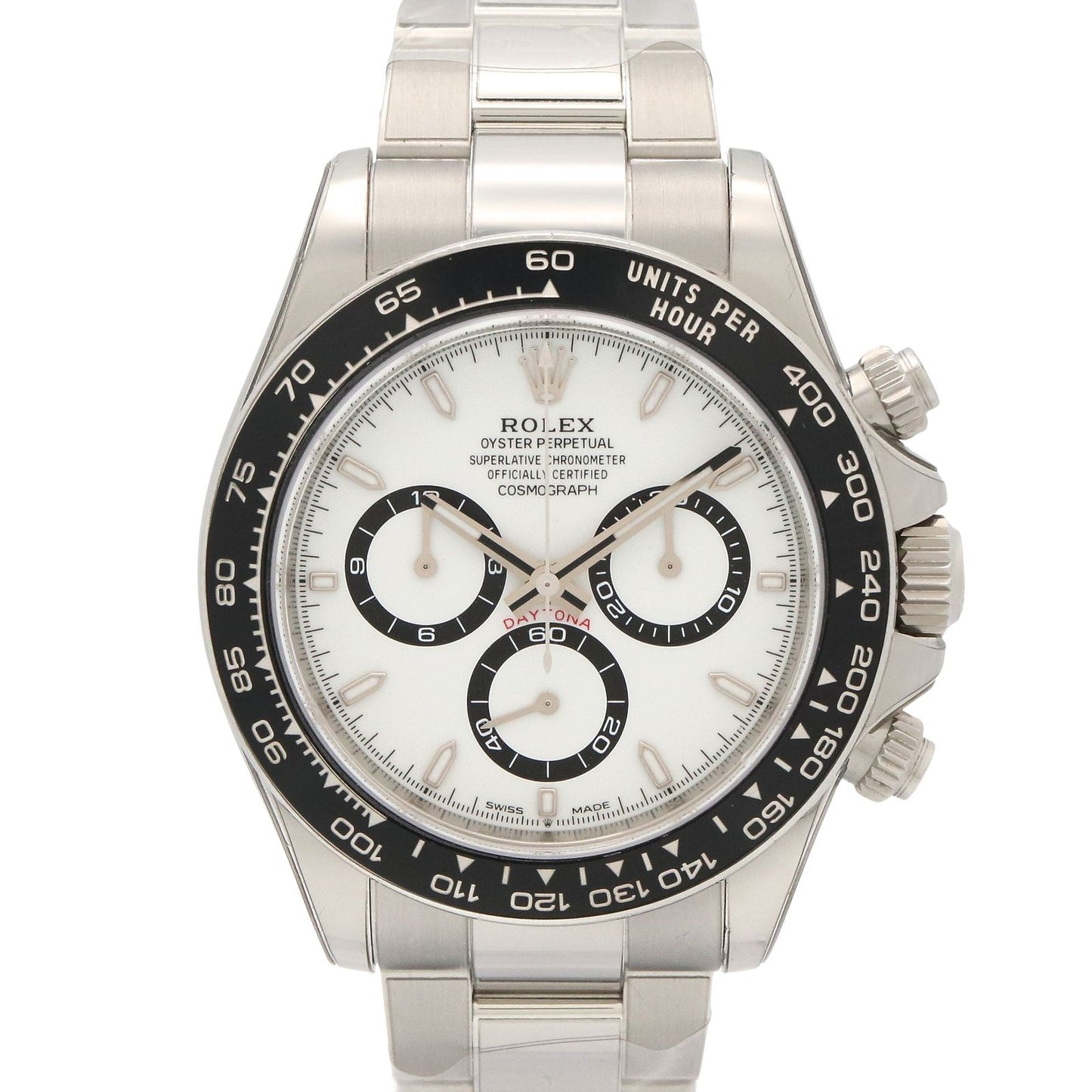 Rolex Watch Daytona White Stainless Steel