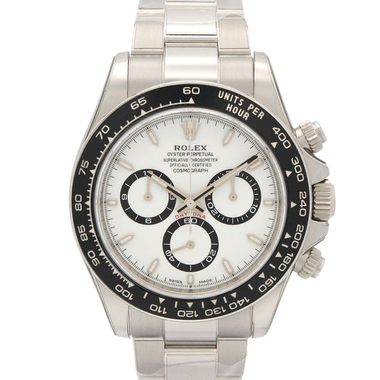 Rolex Watch Daytona White Stainless Steel