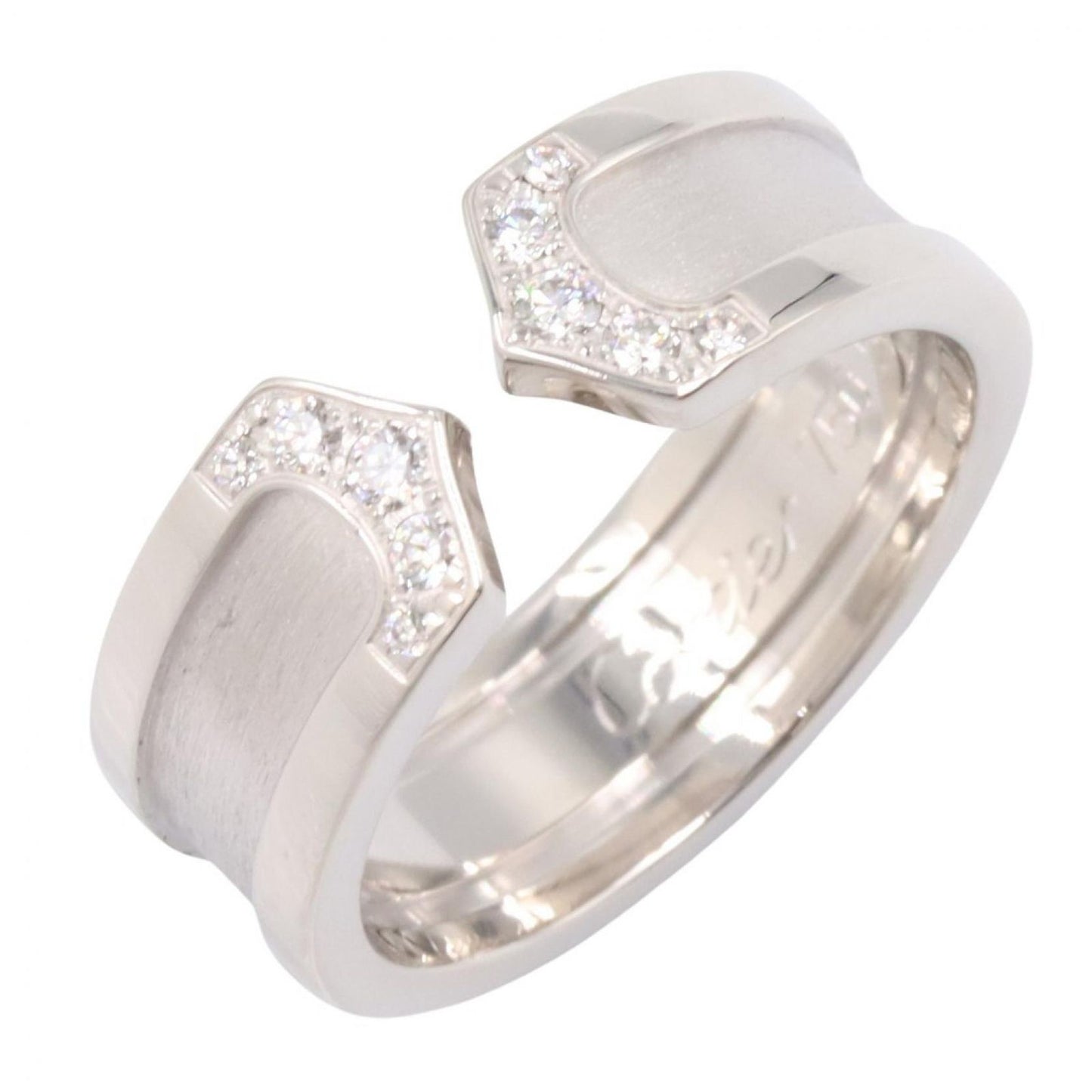 Cartier Ring C2 18k White Gold Diamond