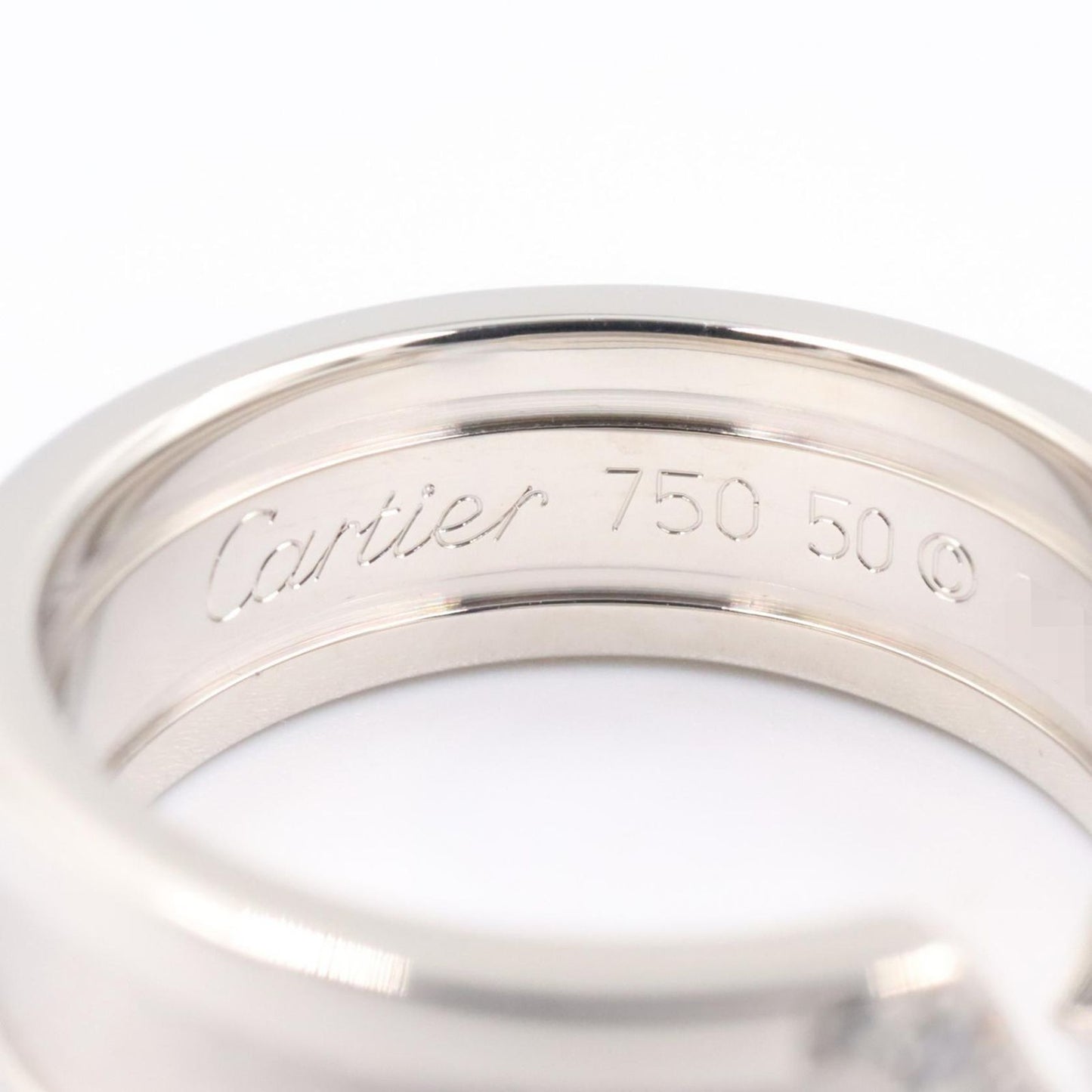 Cartier Ring C2 18k White Gold Diamond — view 4