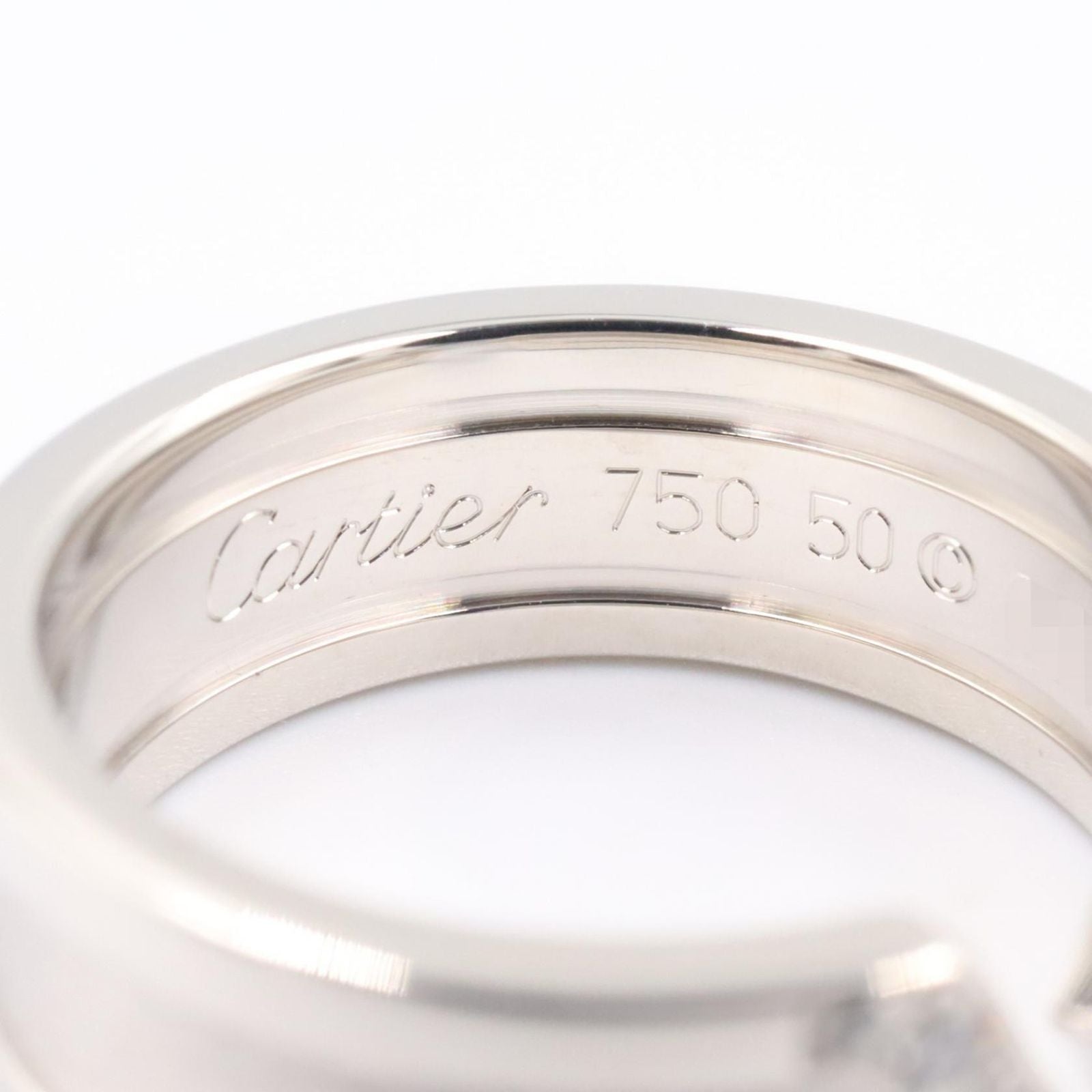 Cartier Ring C2 18k White Gold Diamond — view 4