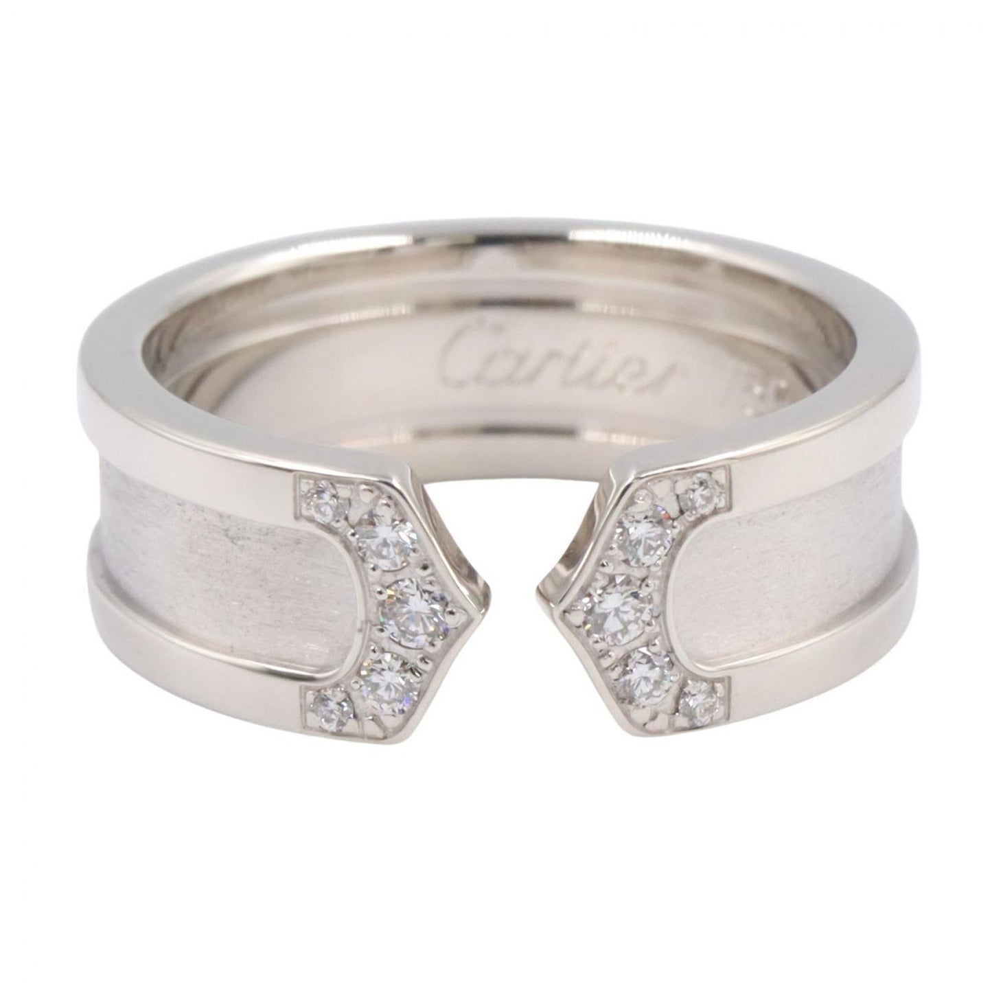Cartier Ring C2 18k White Gold Diamond — view 2