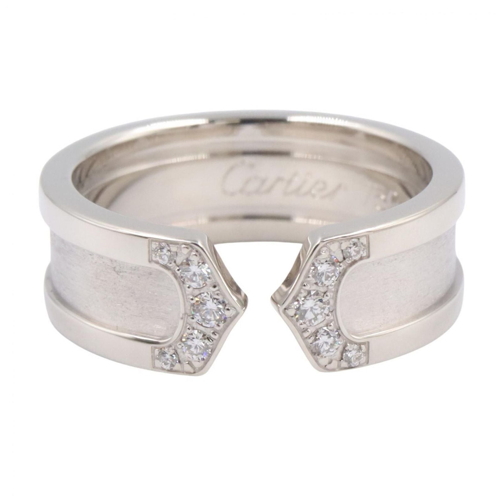 Cartier Ring C2 18k White Gold Diamond — view 2