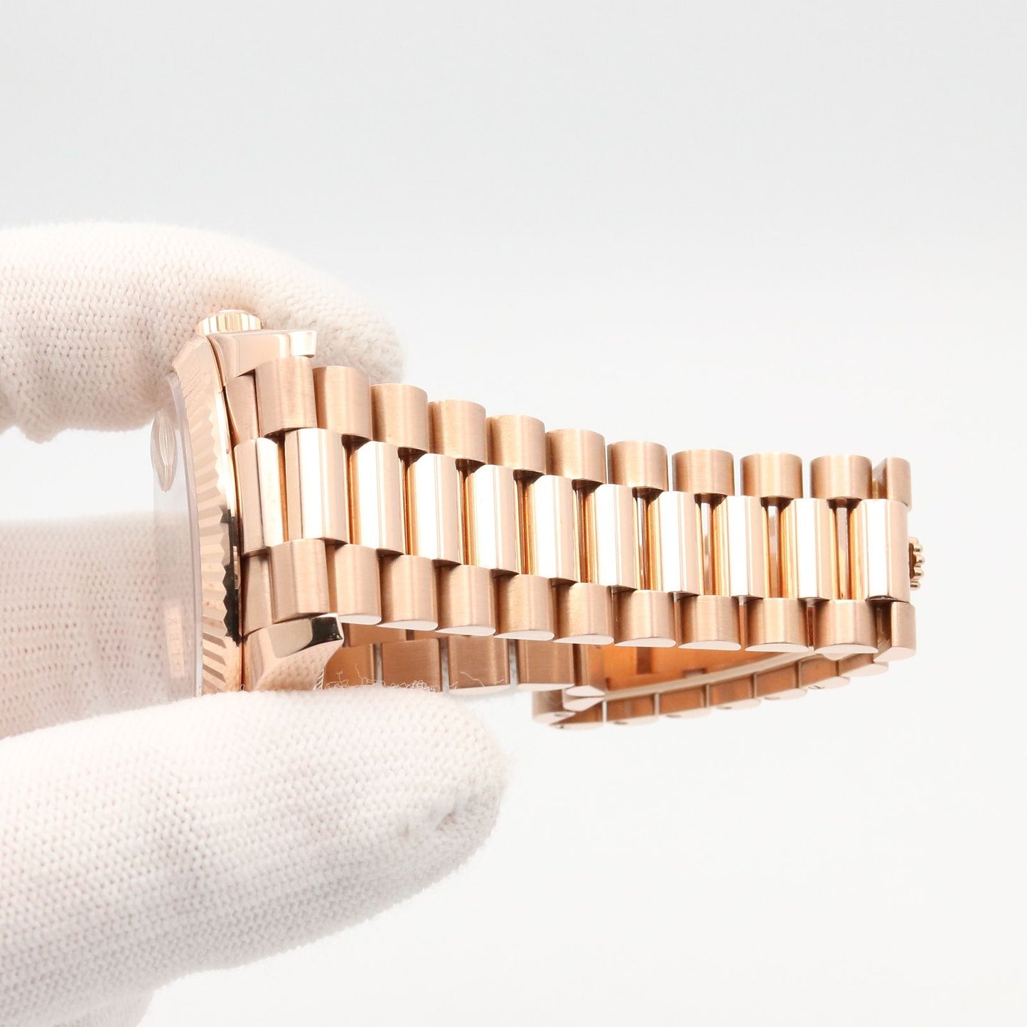 Rolex Watch Day Date Diamond Sundust 18k Pink Gold — view 8