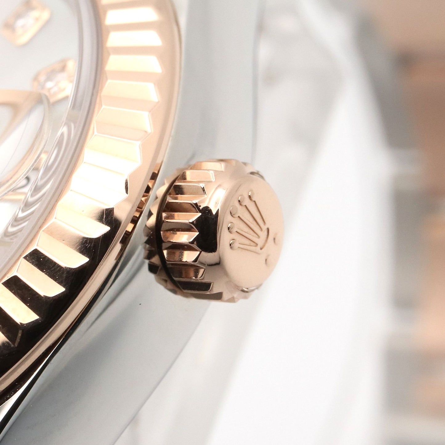 Rolex Watch Datejust Diamond WH Shell NP 18k Pink Gold Stainless Steel — view 6