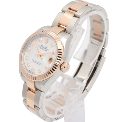 Rolex Watch Datejust Diamond WH Shell NP 18k Pink Gold Stainless Steel — view 2