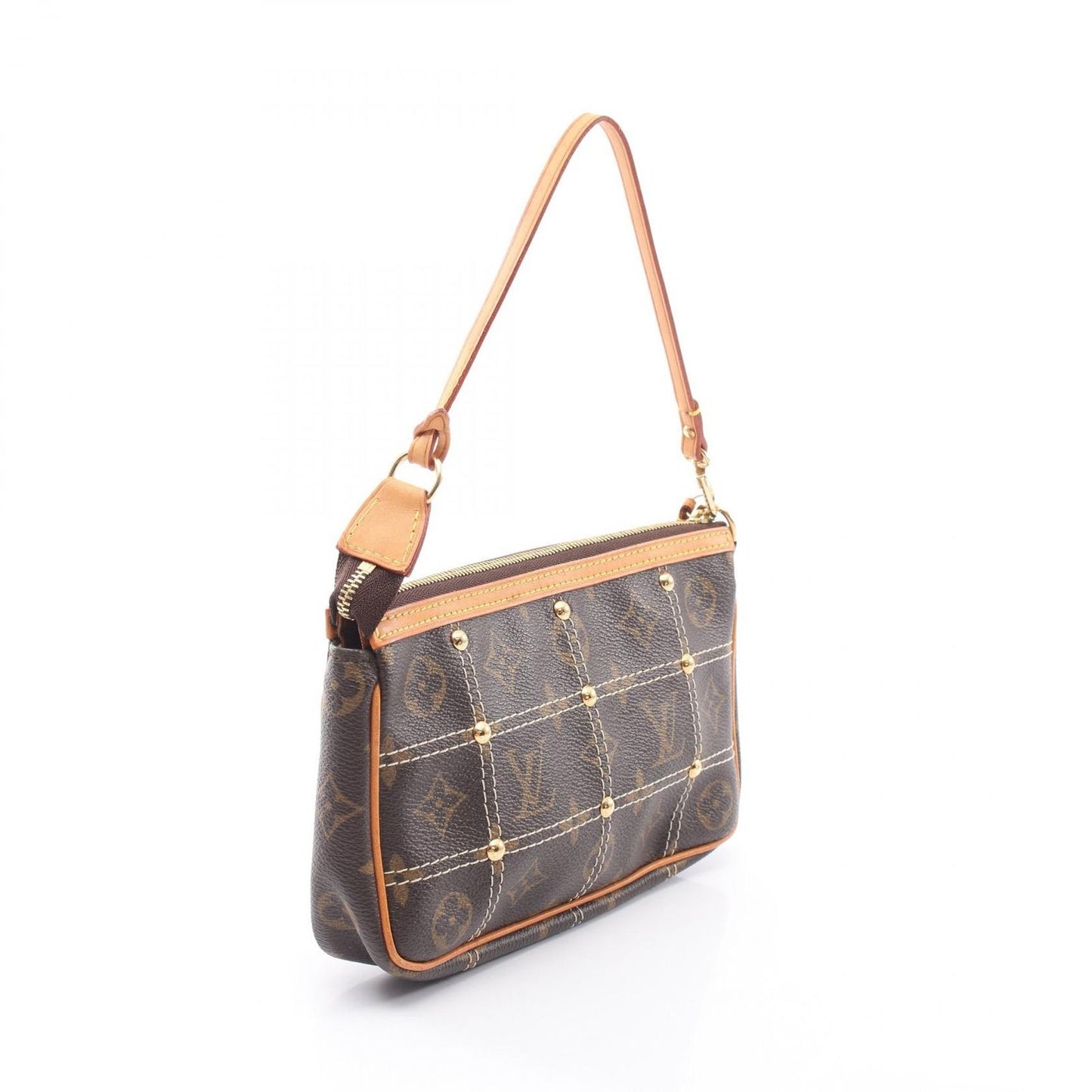 Louis Vuitton Handbag Rivet Pochette Canvas Leather — view 2
