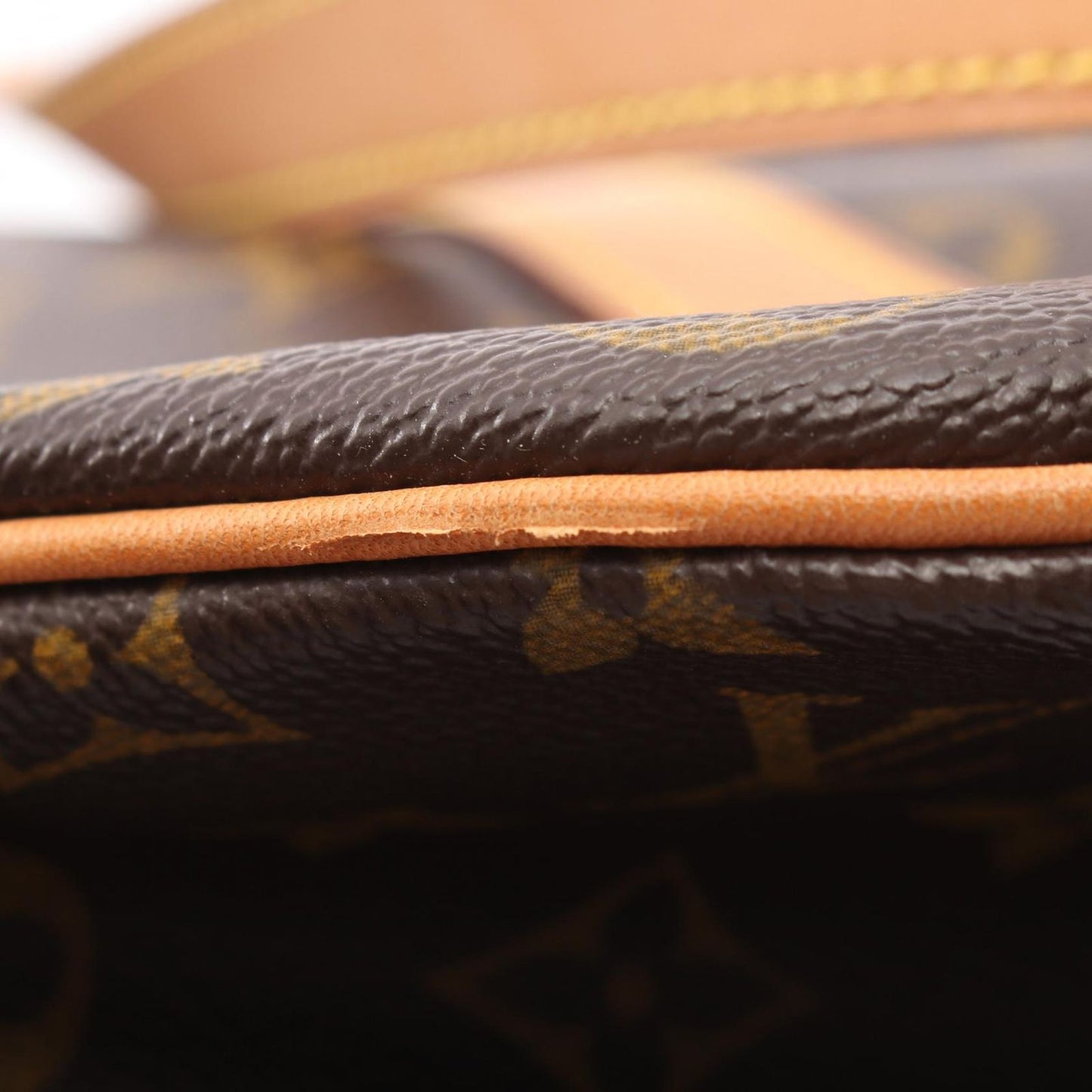 Louis Vuitton Tote Sac Shopping Canvas Leather — view 6