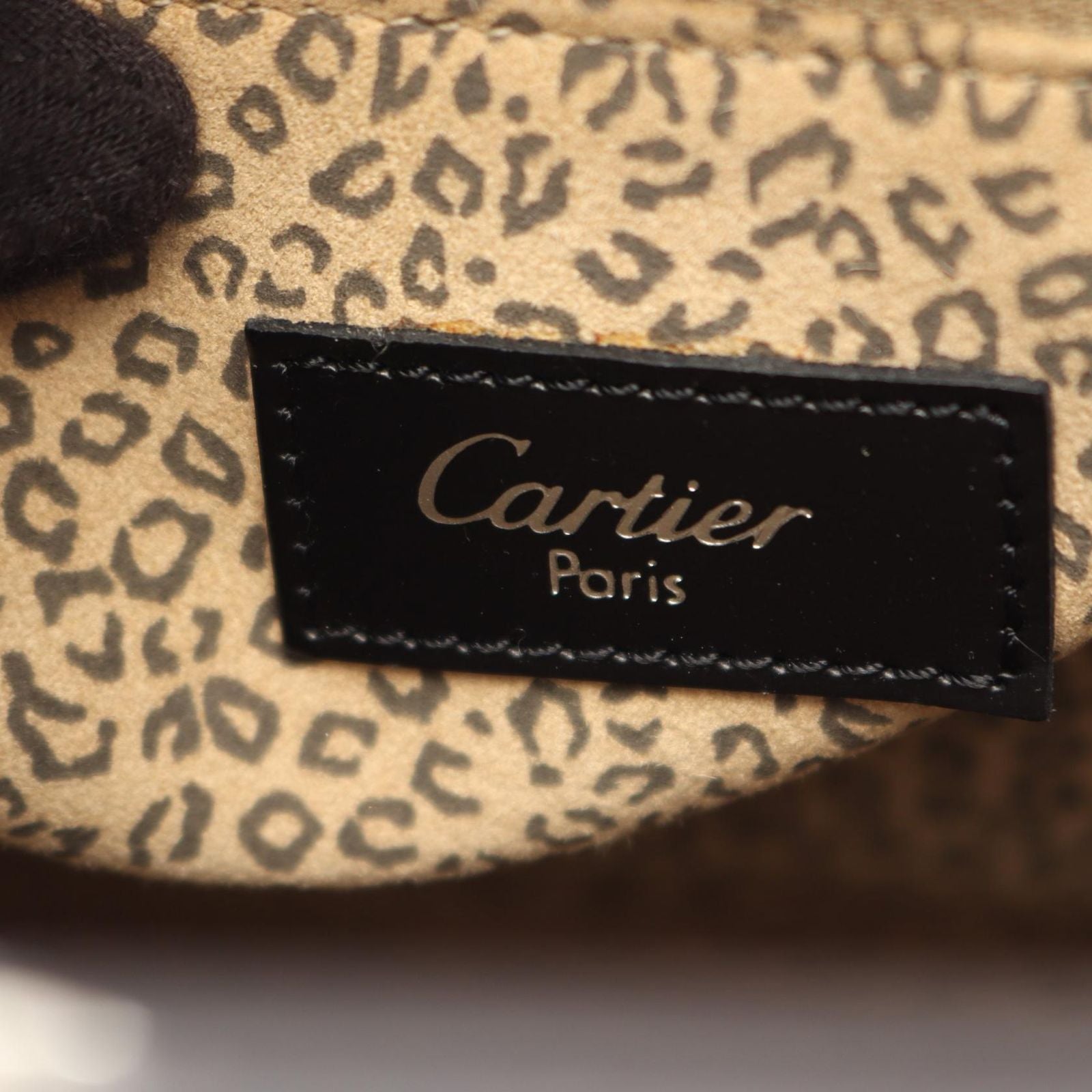 Cartier Tote Panthère Black Leather — view 4
