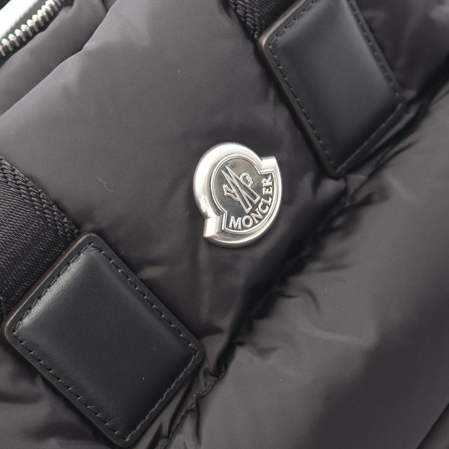Moncler Tote Mini Caradoc 2-Way Black Nylon Leather — view 7
