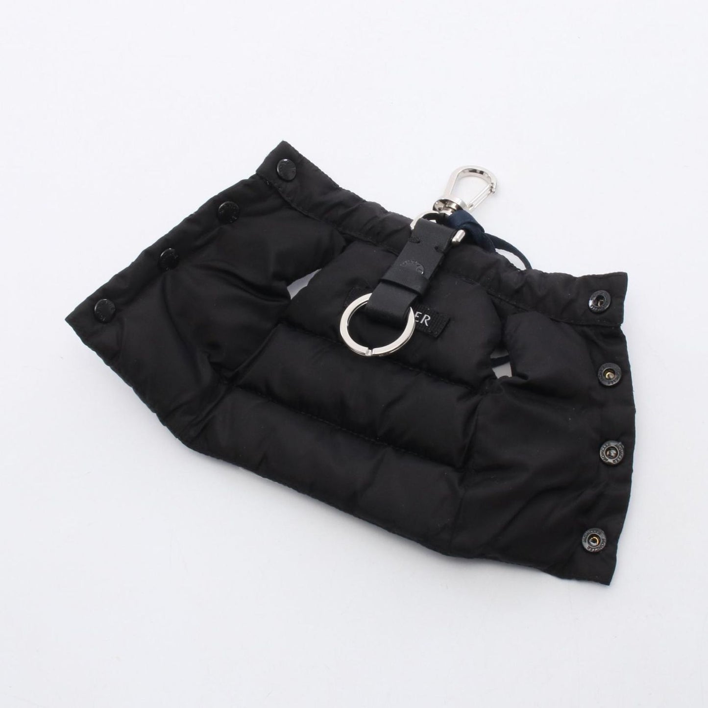 Moncler Charm Vest with Key Ring Black Nylon Leather — view 3