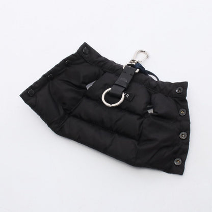 Moncler Charm Vest with Key Ring Black Nylon Leather — view 3