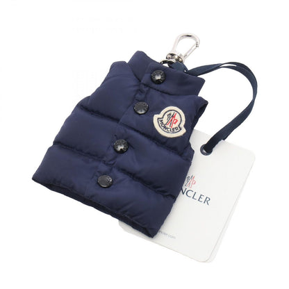 Moncler Charm Vest with Key Ring Black Nylon Leather