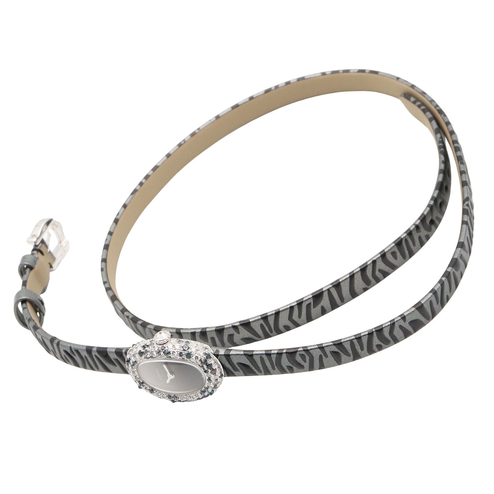 Cartier Watch Mini Vendome Gray 18k White Gold Diamond Venuir — view 4