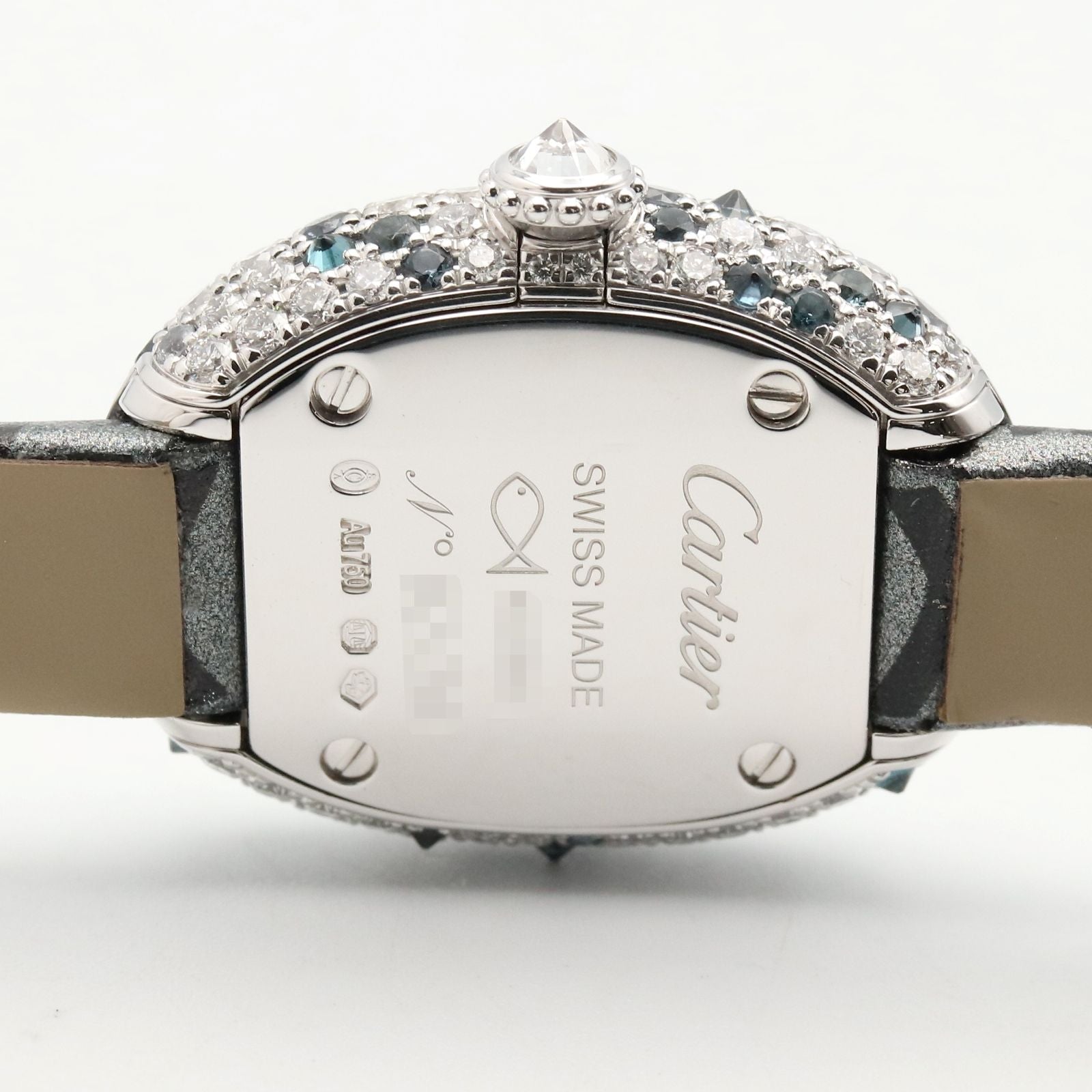Cartier Watch Mini Vendome Gray 18k White Gold Diamond Venuir — view 6