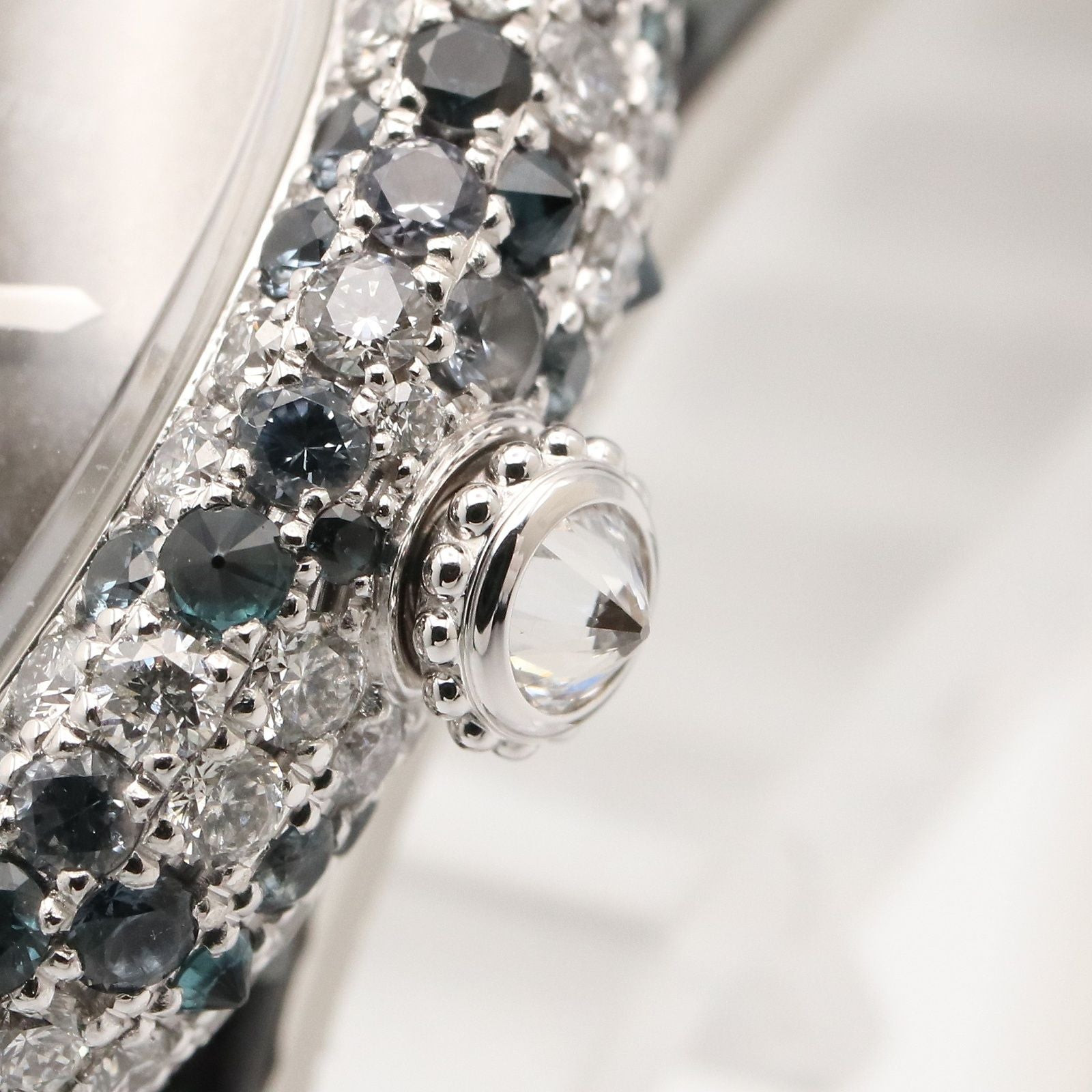 Cartier Watch Mini Vendome Gray 18k White Gold Diamond Venuir — view 7