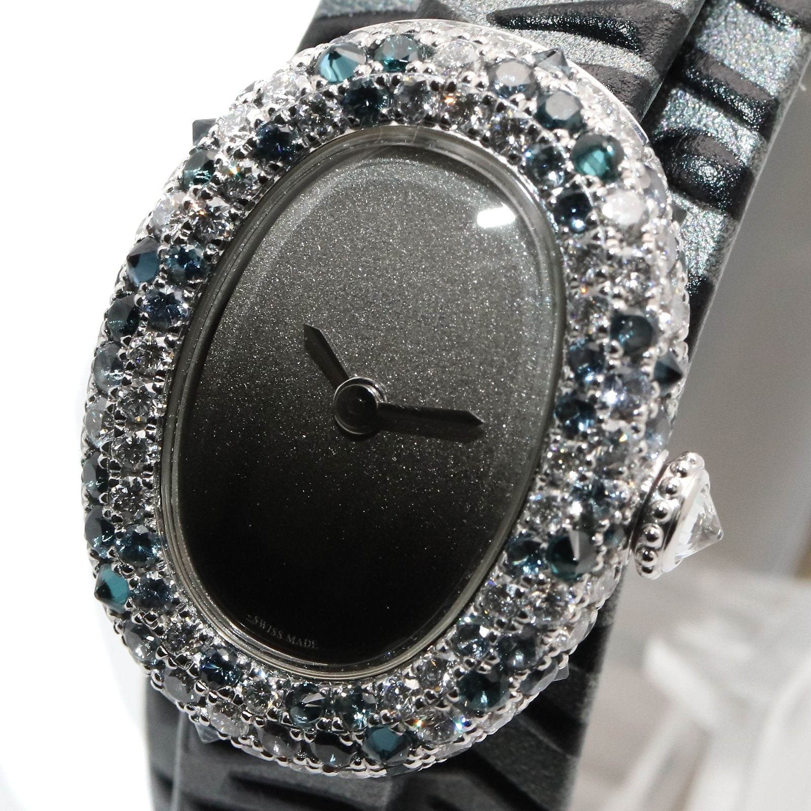 Cartier Watch Mini Vendome Gray 18k White Gold Diamond Venuir — view 3
