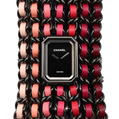 Chanel Watch Premier Calf Blush Black Stainless Steel Leather